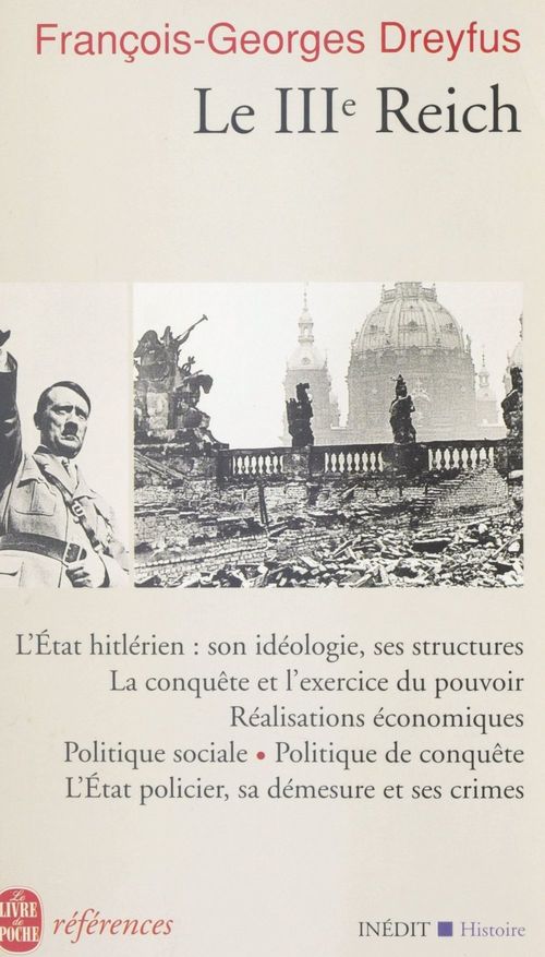Couverture ebook de Le troisième Reich, de François-georges Dreyfus