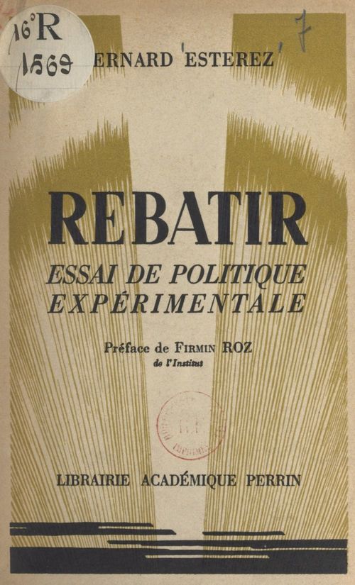 Couverture ebook de Rebâtir, de Bernard Esterez