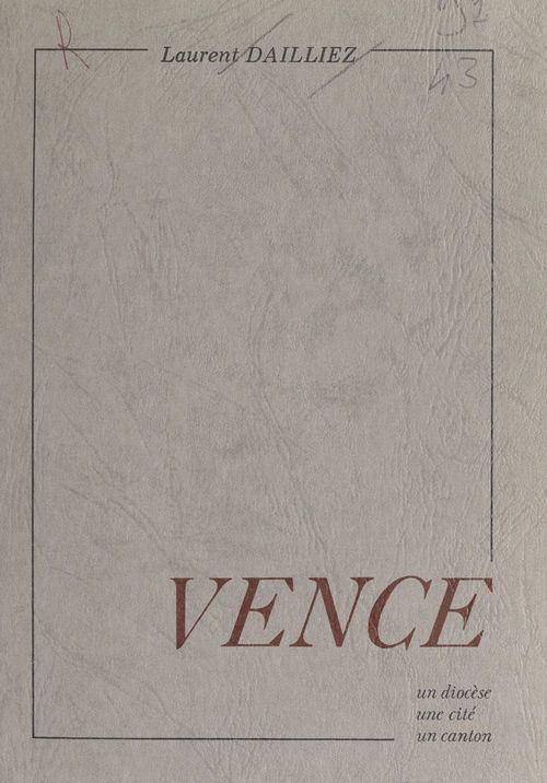 ebook cover of Vence, by Laurent Dailliez
