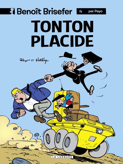 Couverture ebook de Benoît Brisefer (Lombard) - tome 4 - Tonton Placide, de Peyo