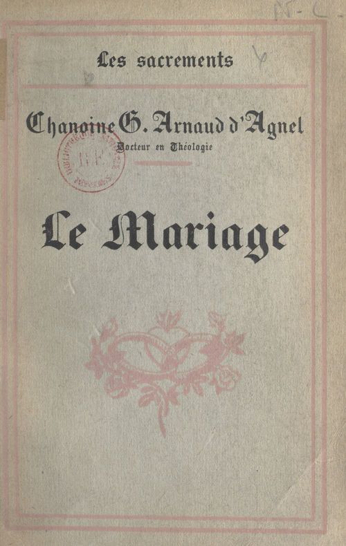 ebook cover of Le mariage, by Gustave Arnaud D''Agnel