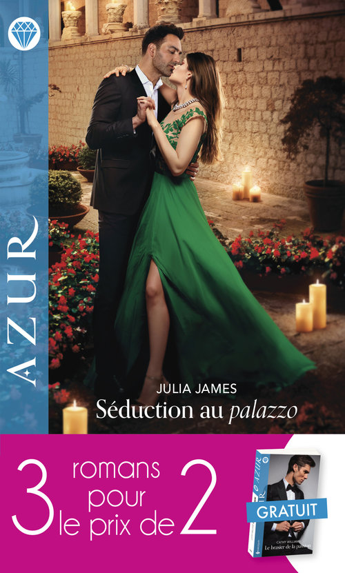 ebook cover of Pack 3 pour 2 Azur - Décembre 2021, by Cathy Williams, Julia James, Leah Ashton