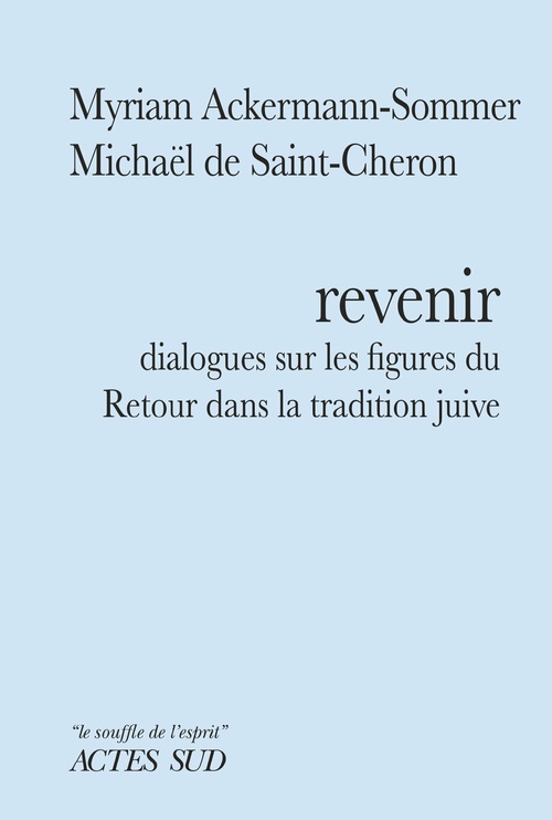 Couverture ebook de Revenir, de Myriam Ackermann-Sommer, Michaël de Saint-Chéron