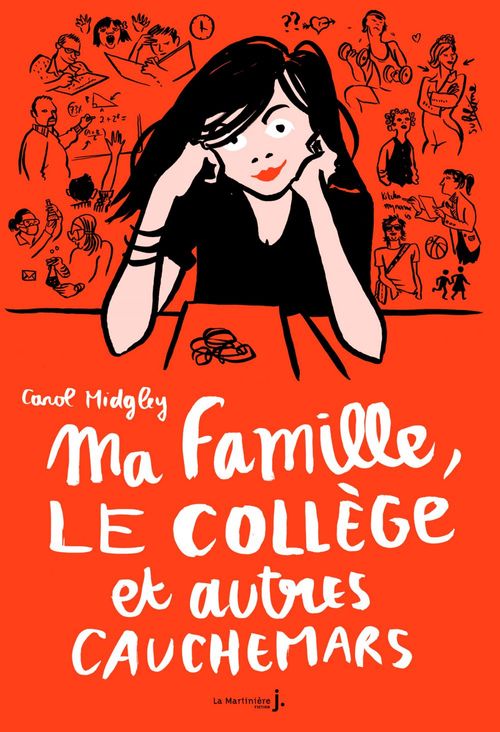 Couverture ebook de Ma famille, le collège et autres cauchemars, de Carol Midgley