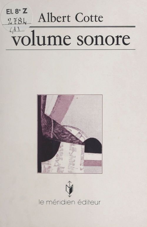 Couverture ebook de Volume sonore, de Albert Cotte