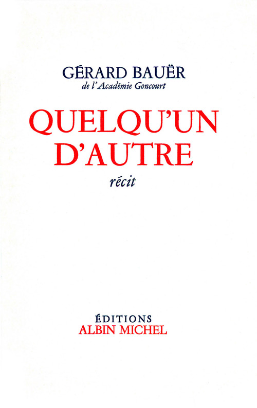 Couverture ebook de Quelqu'un d'autre, de Gerard Bauer