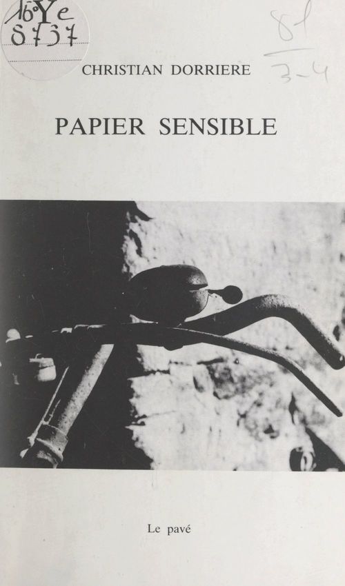Couverture ebook de Papier sensible, de Christian Dorrière