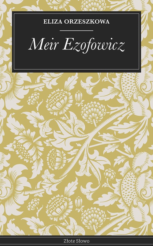 ebook cover of Meir Ezofowicz, by Eliza Orzeszkowa