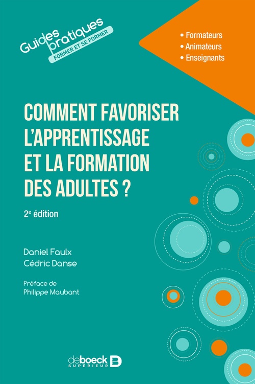 Couverture ebook de Comment favoriser l'apprentissage et la formation des adultes ?, de Cedric Danse, Daniel Faulx