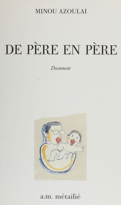 ebook cover of De père en père, by Minou Azoulai
