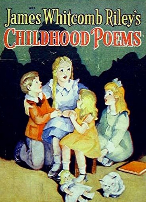 ebook cover of Poems of Childhood, by James Whitcomb Riley