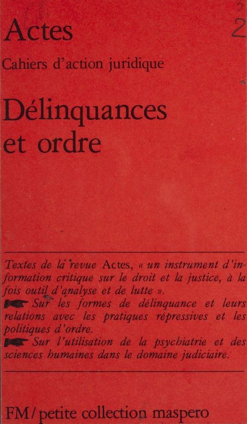 ebook cover of Délinquances et Ordre, by Collectif