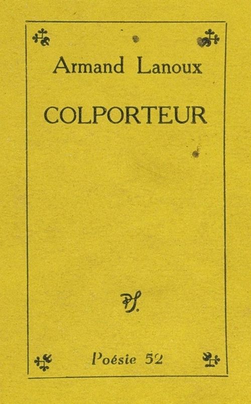 ebook cover of Colporteur, by Armand Lanoux