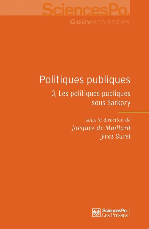 Couverture ebook de Politiques publiques 3, de Jacques de Maillard, Yves Surel