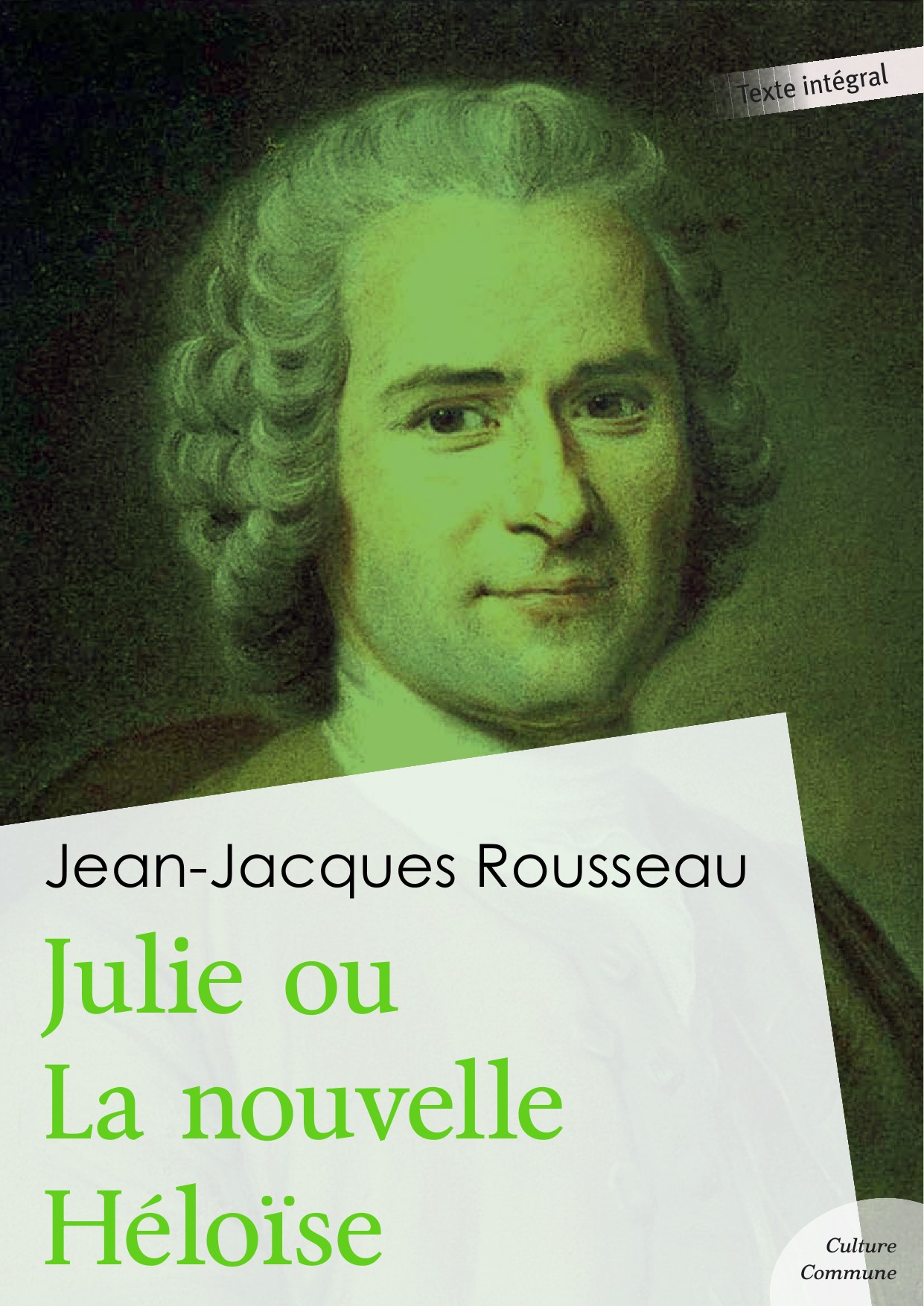 Couverture ebook de Julie ou La nouvelle Héloïse, de Jean-Jacques Rousseau