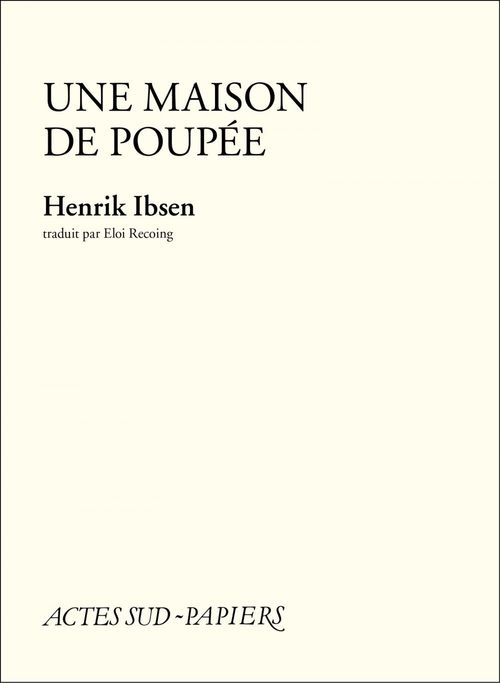 Couverture ebook de Une maison de poupée, de Henrik Ibsen
