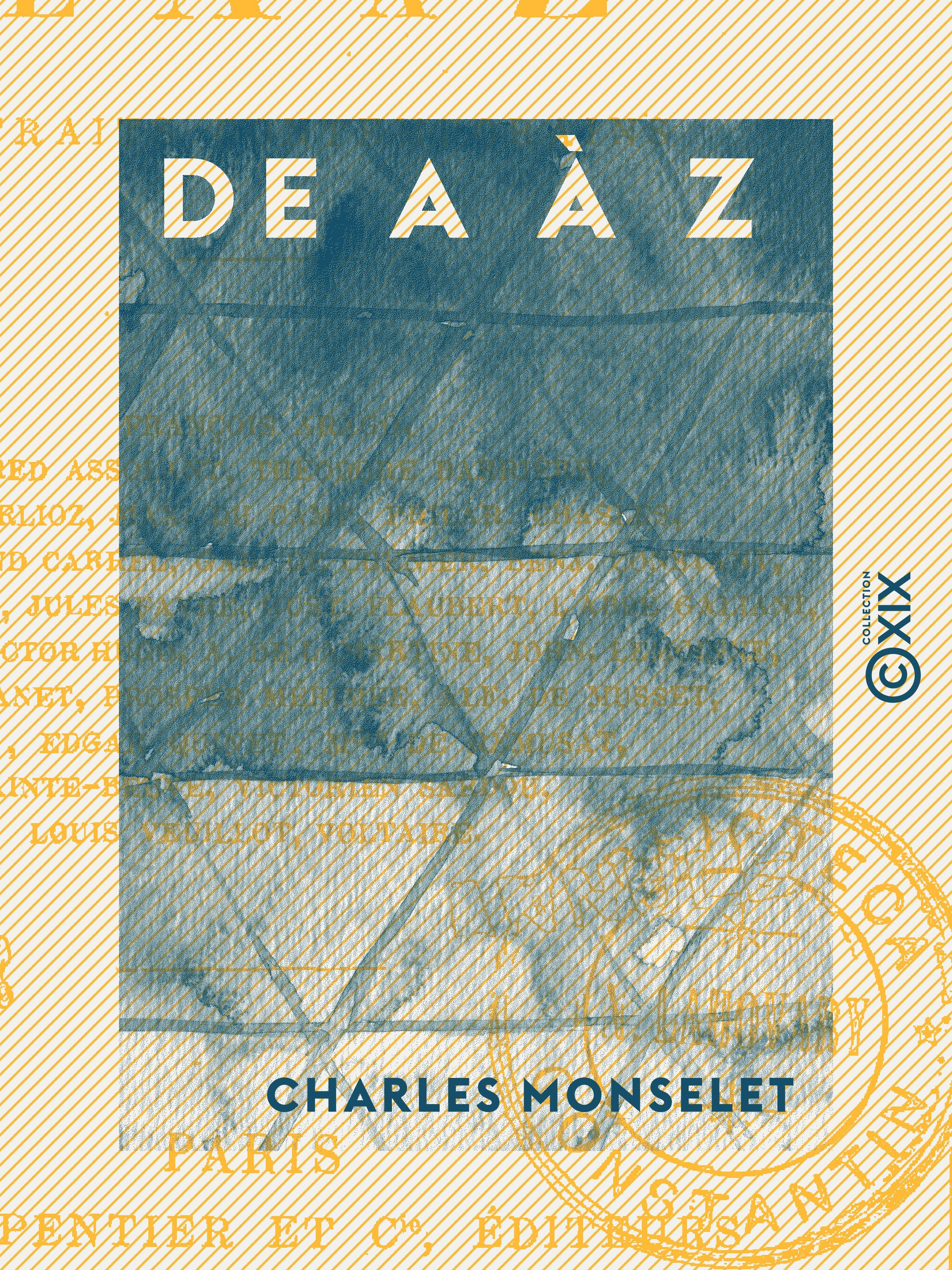 ebook cover of De A à Z, by Charles Monselet