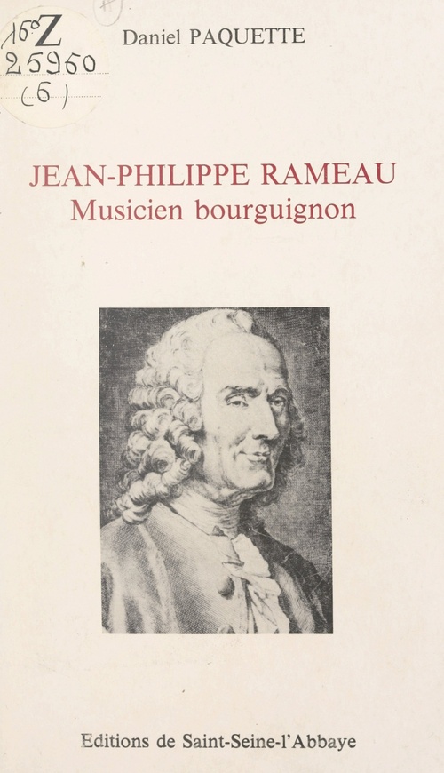 ebook cover of Jean-Philippe Rameau, by Daniel Paquette