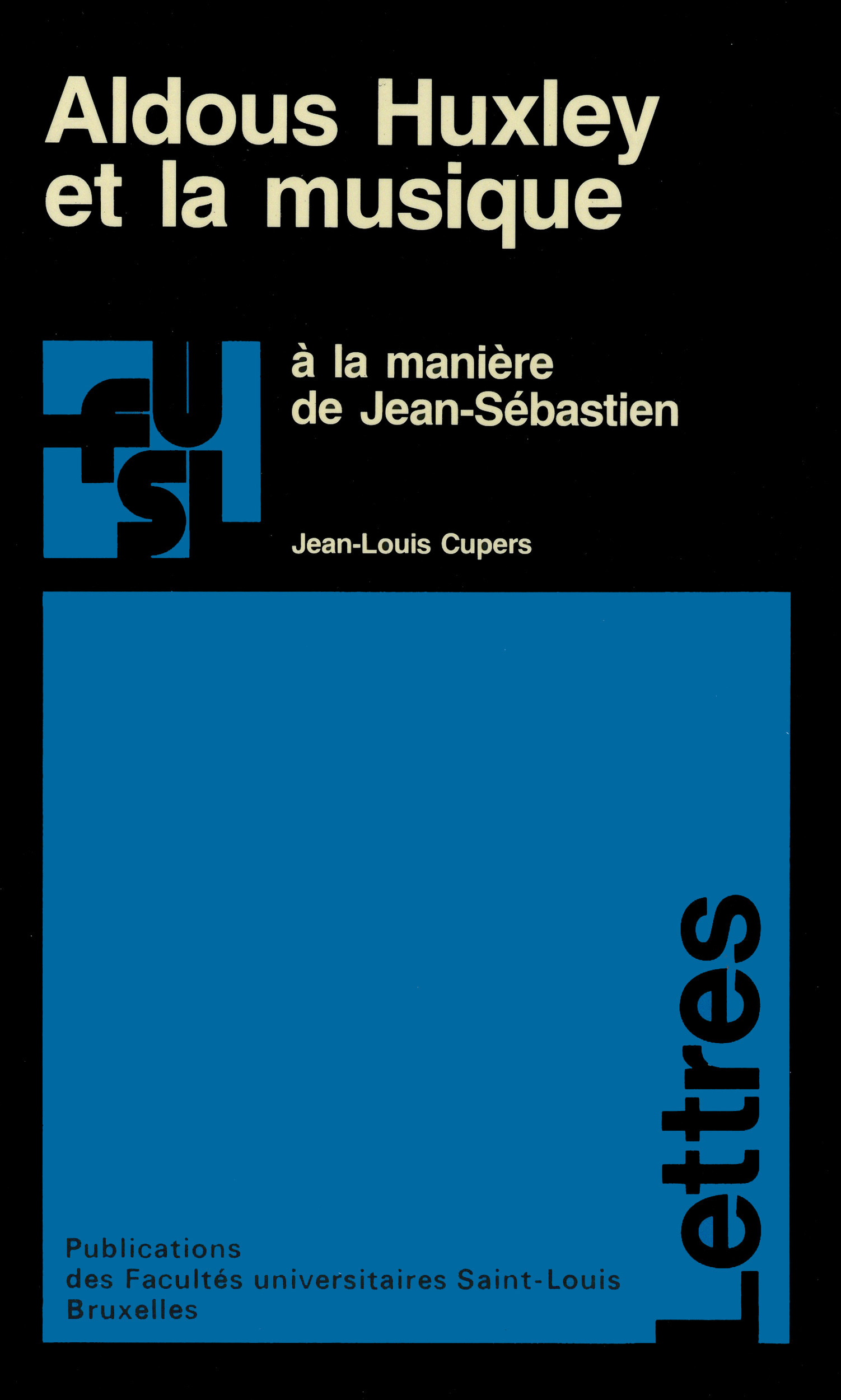Couverture ebook de Aldous Huxley et la musique, de Jean-Louis Cupers