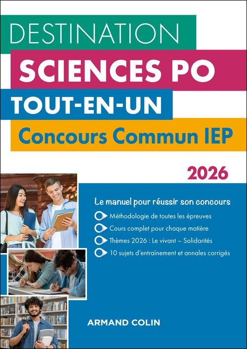 ebook cover of Destination Sciences Po - Concours commun IEP 2026, by Dimitri Delarue, Sophie Gallix, Laurent Gayard