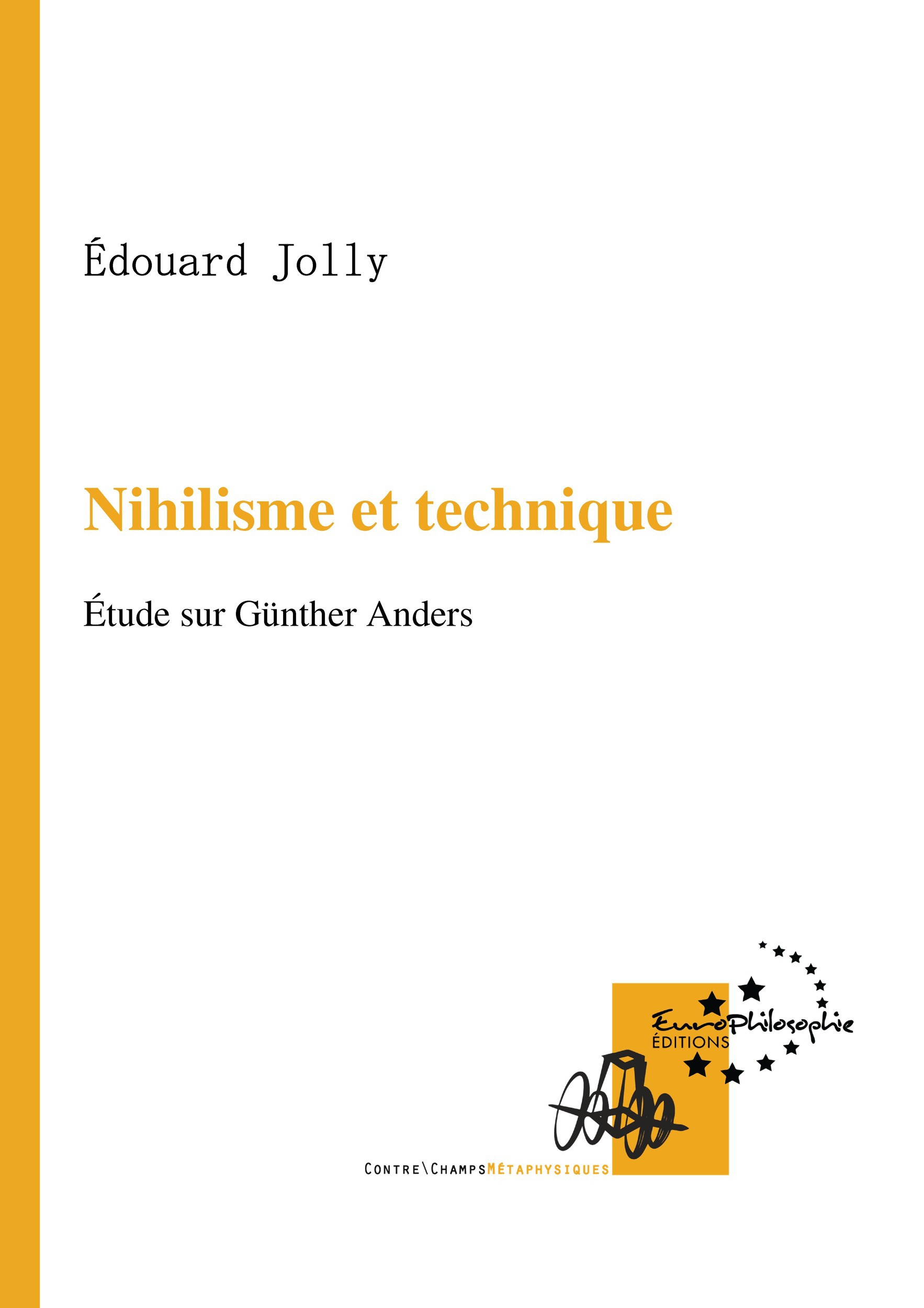 ebook cover of Nihilisme et technique, by Edouard Jolly