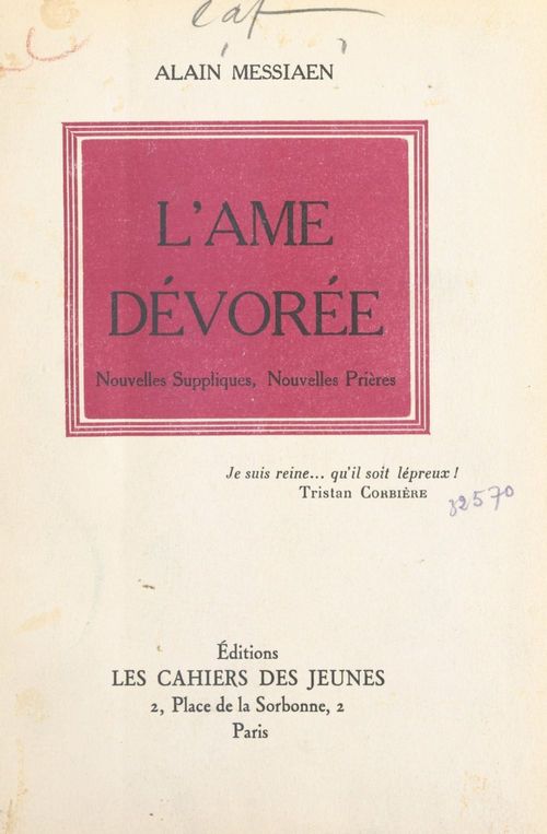 Couverture ebook de L'âme dévorée, de Alain Messiaen