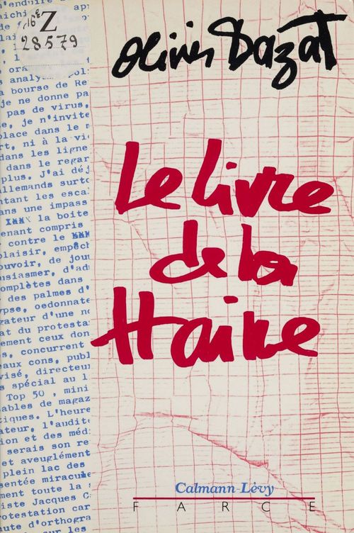 ebook cover of Le Livre de la haine, by Olivier Dazat