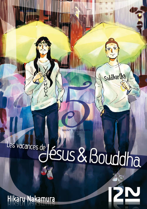 Couverture ebook de Les vacances de Jésus & Bouddha - tome 5, de Hikaru Nakamura
