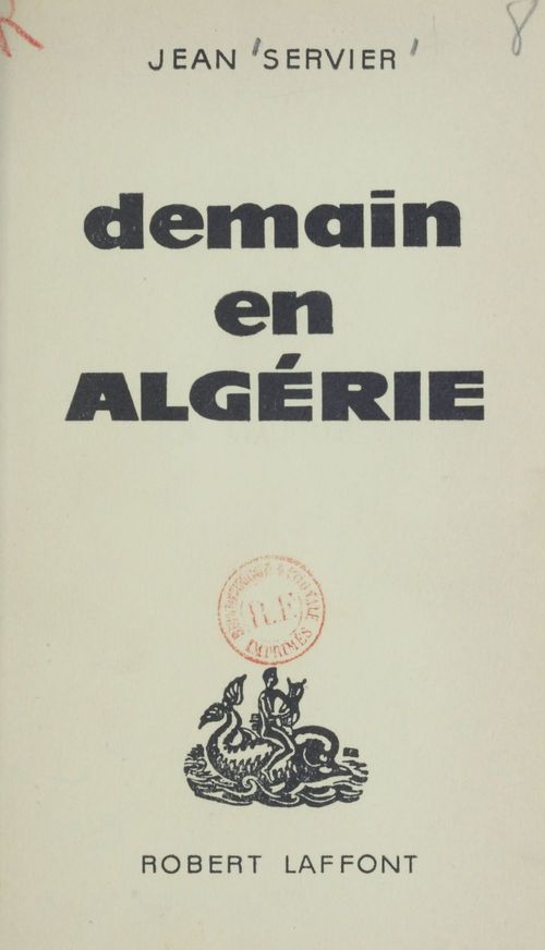 ebook cover of Demain en Algérie, by Jean Servier