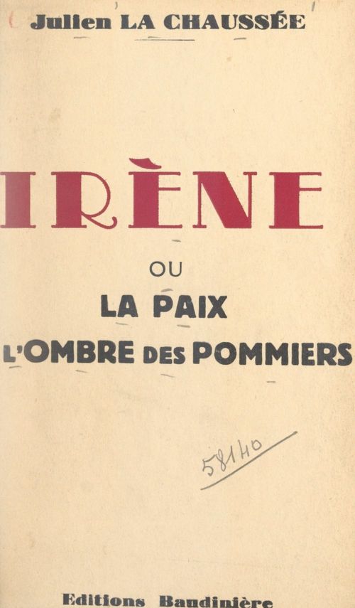 Couverture ebook de Irène, de Julien La Chaussee