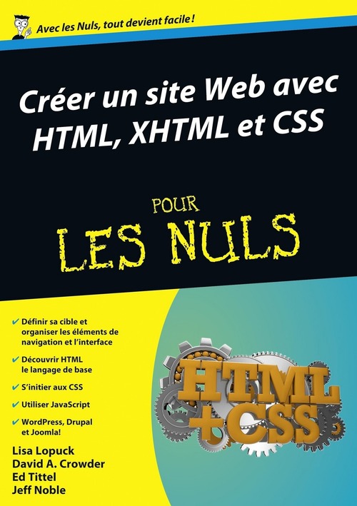 ebook cover of Créer un site Web avec HTML, XHTML et CSS Mégapoche Pour les Nuls, by David A. Crowder