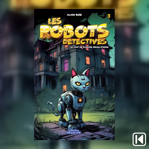 audiobook cover of Les robots détectives Tome 3 - Le chat de madame Bidon-d'huile, by Alain Ruiz