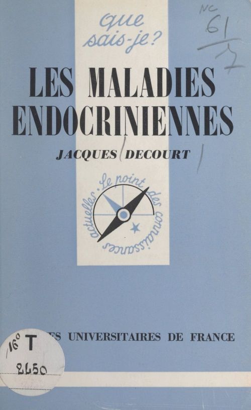 ebook cover of Les maladies endocriniennes, by Jacques Decourt