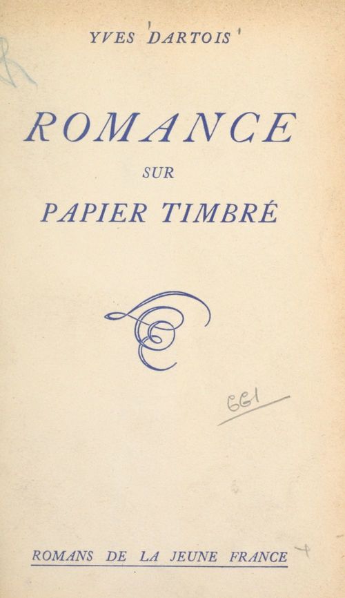 ebook cover of Romance sur papier timbré, by Yves Dartois