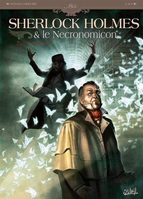 Couverture ebook de Sherlock Holmes et le Nécronomicon T02 - La Nuit sur le Monde, de Sylvain Cordurie