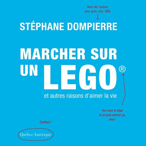 Couverture audiobook de Marcher sur un Lego et autres raisons d´aimer la vie, de Stéphane Dompierre