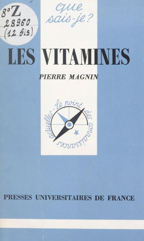 ebook cover of Les vitamines, by Pierre Magnin