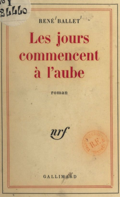 ebook cover of Les jours commencent à l'aube, by René Ballet