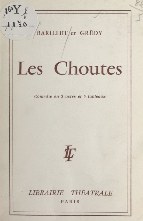 Couverture ebook de Les Choutes, de Jean-Pierre Gredy, Pierre Barillet