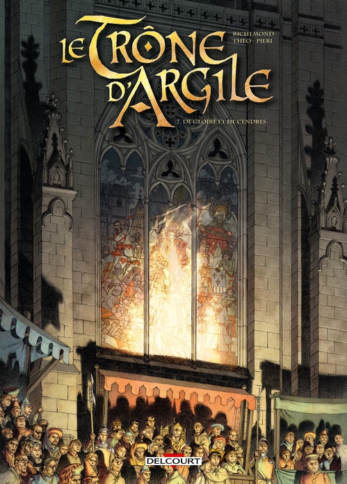 Couverture ebook de Le Trône d'argile T07 - De gloire et de cendres, de THEO
