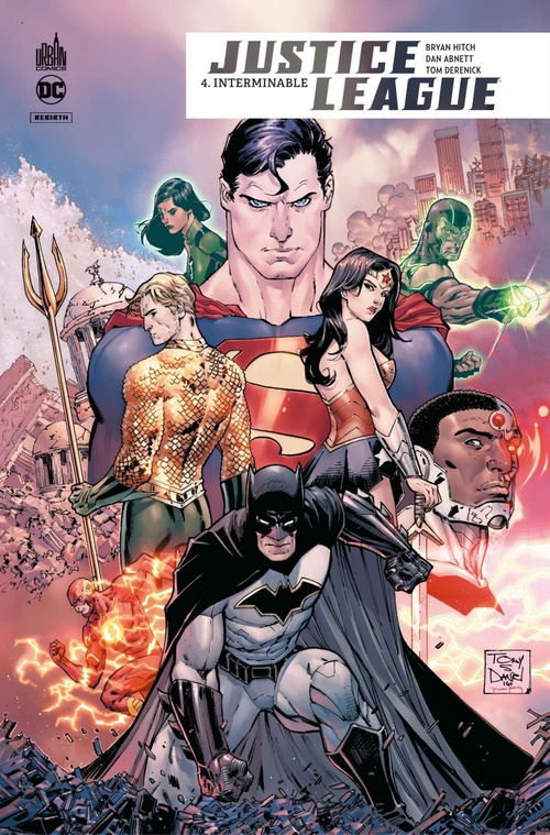 Couverture ebook de Justice League Rebirth - Tome 4 - Interminables, de Collectif, Tony Daniel, Brian Hitch