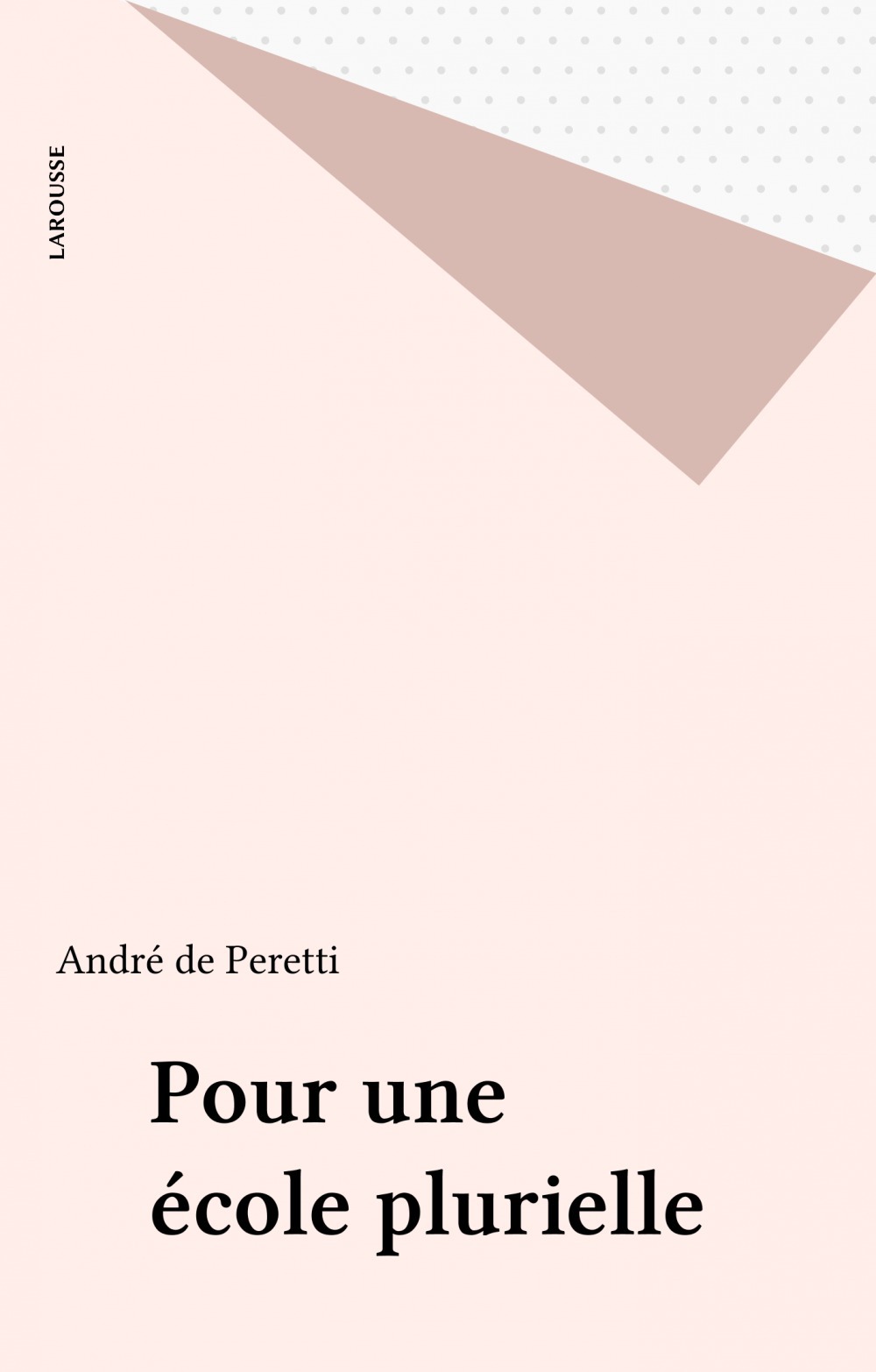 Couverture ebook de Pour une école plurielle, de Collectif