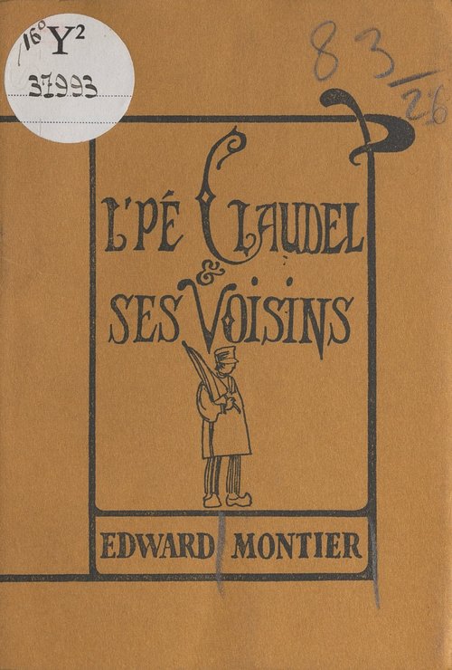 Couverture ebook de L'Pé Claudel et ses voisins, de Edward Montier