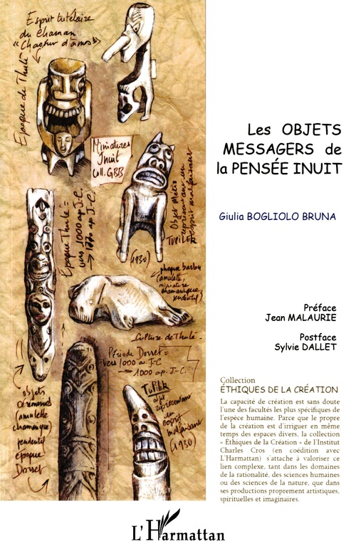 Couverture ebook de Les objets messagers de la pensée inuit, de Giulia Bogliolo bruna