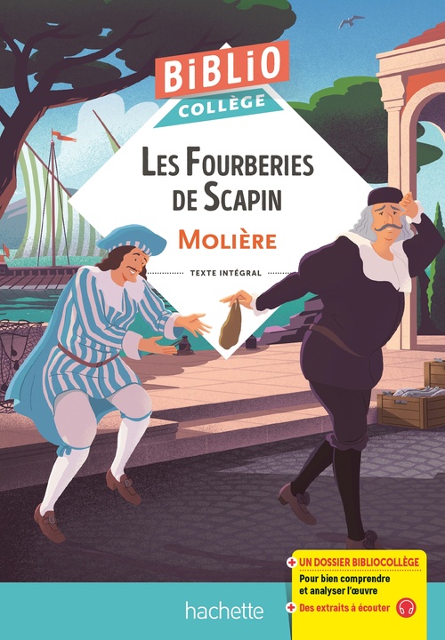 Couverture ebook de BiblioCollège - Les Fourberies de Scapin, Molière, de Molière