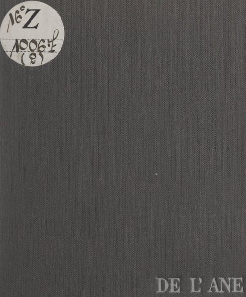 ebook cover of Célébration de l'âne, by Maurice Lelong