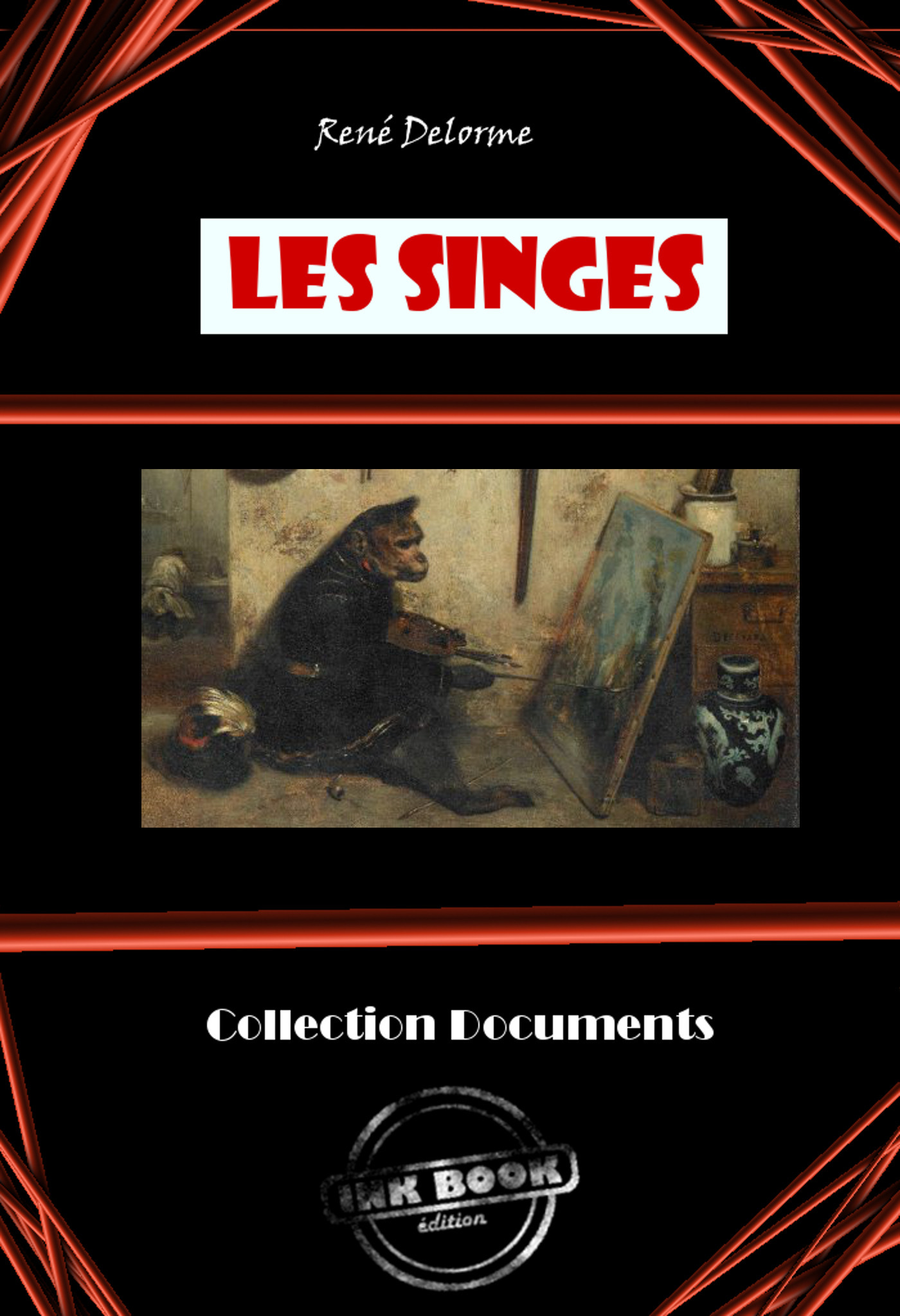 Couverture ebook de Les Singes, de Rene Delorme