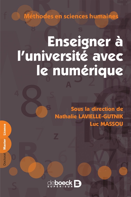 Couverture ebook de Enseigner à l'université avec le numérique, de Nathalie Lavielle-gutnik, Luc Massou