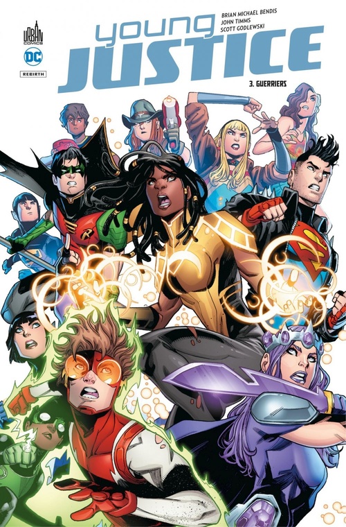 ebook cover of Young Justice - Tome 3 - Guerriers, by Brian Michael Bendis, John Timms, Patrick Gleason