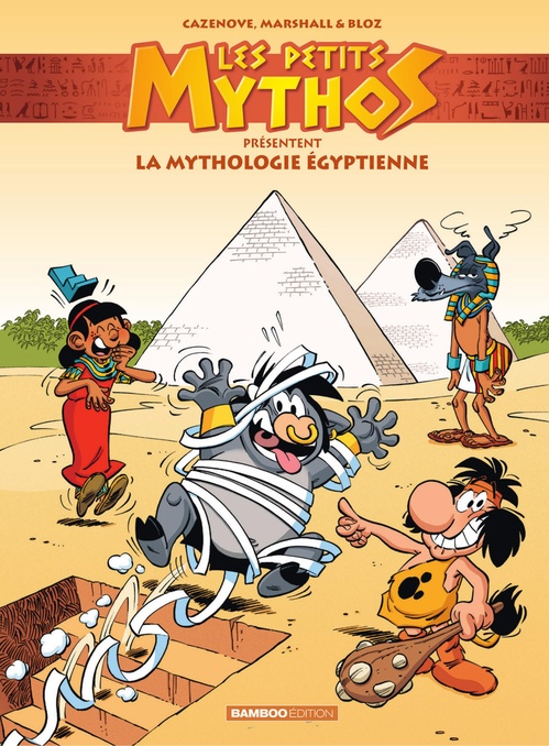 Couverture ebook de Les Petits Mythos présentent : - La mythologie Egyptienne, de Christophe Cazenove, Amandine MARSHALL
